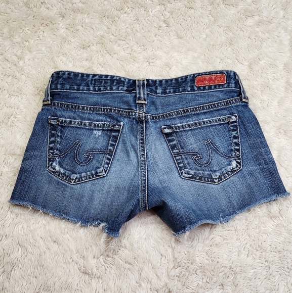 AG Adriano Goldschmied The Frayed Short Exclusivly For Bloomingdales Sz 25 - Picture 5 of 11